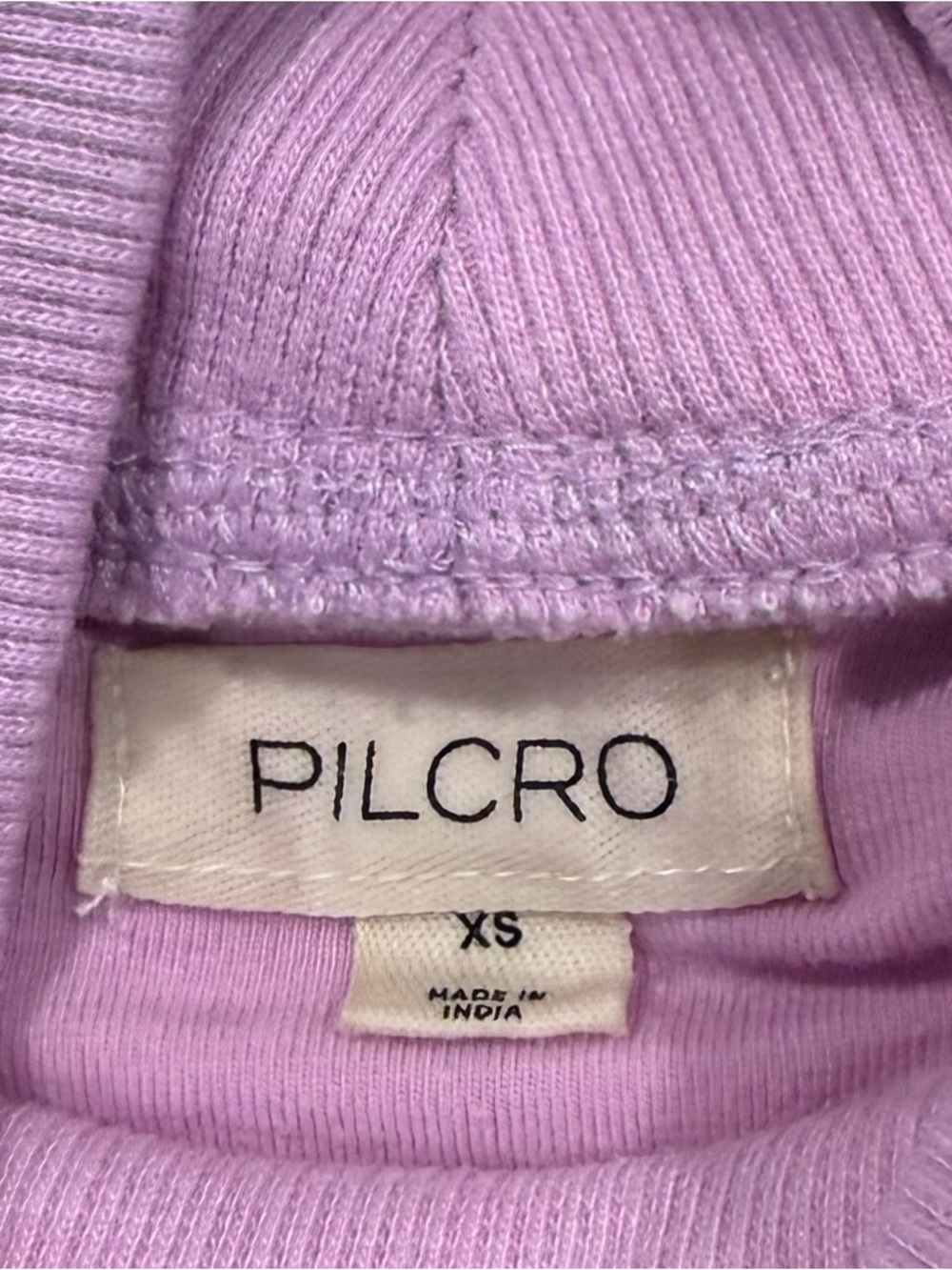 Anthropologie Pilcro Funnel Neck Bubble Hem Pullover - Size XS - Light lavender - Picture 6 of 8